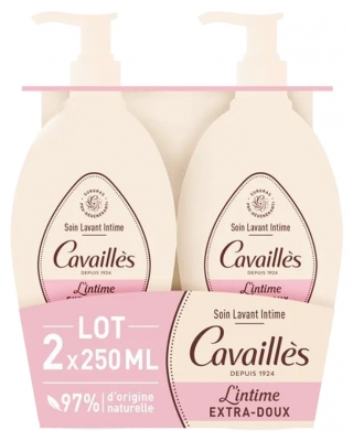 Cavaillès Soin Lavant Toilette Intime Extra-Doux 2 x 250 ml