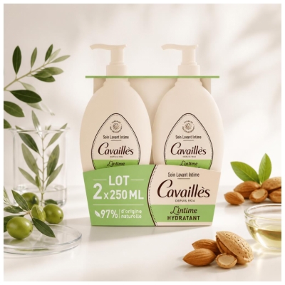 Cavaillès Soin Lavant Toilette Intime Hydratant 2 x 250 ml