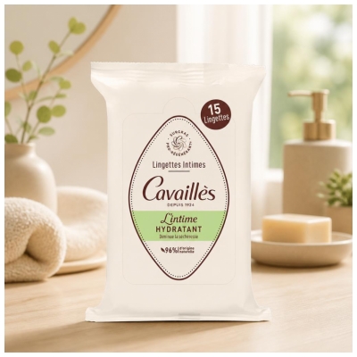Cavaillès Lingettes Hydratantes 15 lingettes