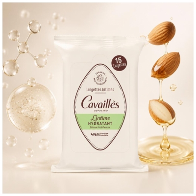 Cavaillès Lingettes Hydratantes 15 lingettes