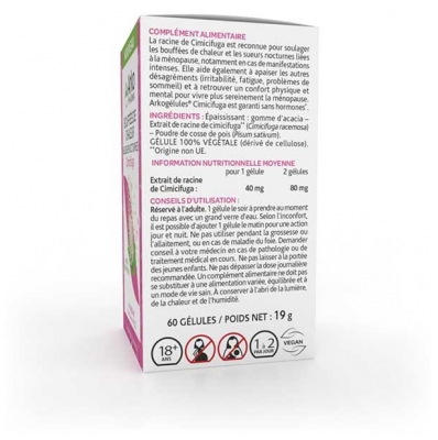 Arkopharma Arkogélules Cimicifuga 30 Jours 60 Gélules 