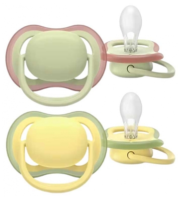 Avent Ultra Air Nature 2 Sucettes Orthodontiques Silicone 18 Mois et +