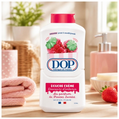Dop Douceurs d'Enfance Douche Crème au Parfum de Fraises Sucrées 310 ML