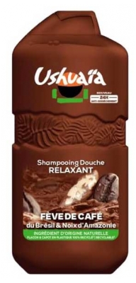 Ushuaïa Shampoing Douche Relaxant Fève de Café du Brésil & Noix d'Amazonie 280 ml