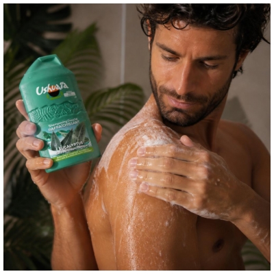 Ushuaïa Shampoing Douche Rafraîchissant Eucalyptus de la Péninsule Ibérique 280 ml