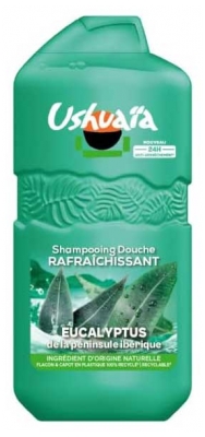 Ushuaïa Shampoing Douche Rafraîchissant Eucalyptus de la Péninsule Ibérique 280 ml