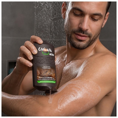 Ushuaïa Gel Douche Tonifiant Extrait de Cèdre de la Réunion 280 ml