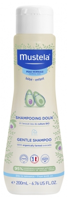 Mustela Shampoing Doux Bébé à l'Avocat Bio 200 ml