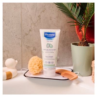Mustela Gel Nettoyant 2 en 1 à l'Avocat Bio Corps et Cheveux 200 ml