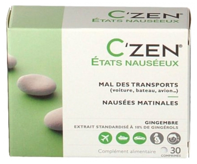 Bausch + Lomb C'Zen États Nauséeux Mal des Transports 30 Comprimés