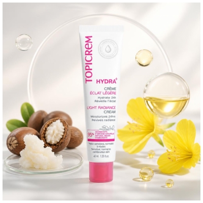 Topicrem Hydra+ Crème Hydratante Éclat Légère