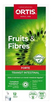 Ortis Fruits & Fibres Forte Transit Intestinal 12 Unités