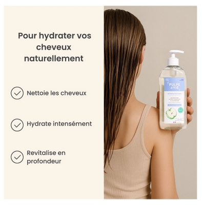 Pulpe de Vie Shampoing Pomme Hydratant Doux Bio 400 ml
