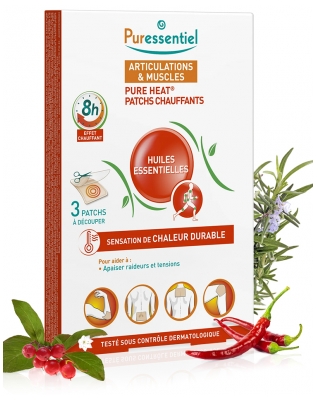 Puressentiel Patchs Chauffants Pure Heat® Articulations & Muscles - 3 Patchs (Mai 2021)
