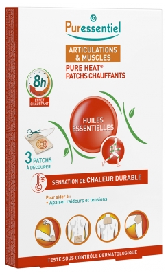 Puressentiel Patchs Chauffants Pure Heat® Articulations & Muscles - 3 Patchs (Mai 2021)