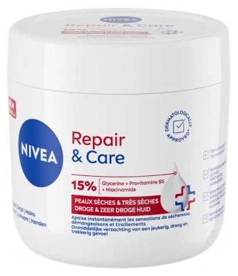 Nivea Repair & Care 15% Glycérine + Provitamine B5 + Niacinamide Pot 400 ML