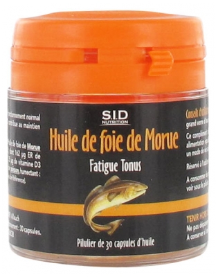 S.i.d Nutrition Foie de Morue 30 Gélules