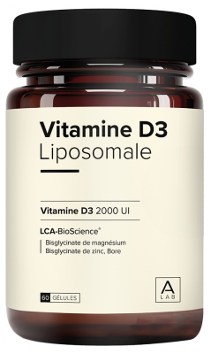 A-Lab Vitamine D3 Liposomale 2000 Ui Défenses Naturelles Immunité Assimilation Renforcée 60 Gélules
