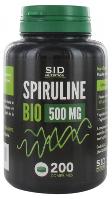 S.i.d Nutrition Spiruline 500 mg 200 Comprimes