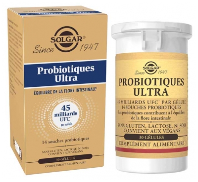 Solgar Probioitiques Équilibre de la Flore Intestinale Ultra 30 Gélules