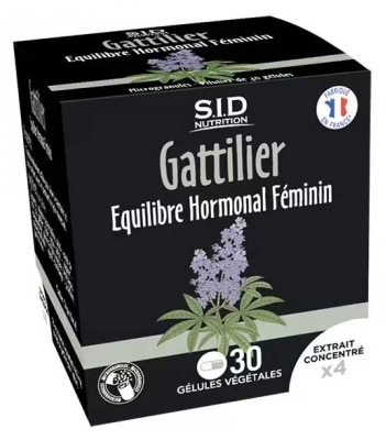 S.I.D Nutrition Gattilier Équilibre Hormonal Féminin 30 Gélules Végétales
