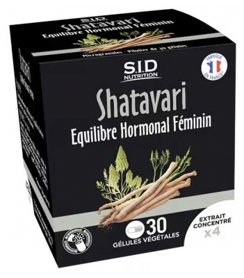 S.I.D Nutrition Shatavari Équilibre Hormonal Féminin 30 Gélules Végétales