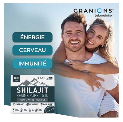Granions Résine Pure Shilajit 500 mg 50 g