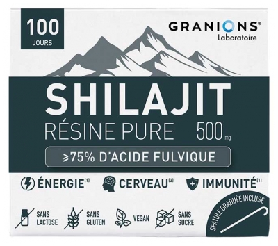Granions Résine Pure Shilajit 500 mg 50 g