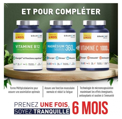 Granions Vitamine B12 1200 %g Méthylcobalamine 180 Comprimés