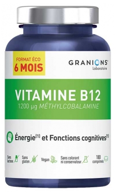 Granions Vitamine B12 1200 %g Méthylcobalamine 180 Comprimés