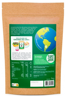 Nutri&Co Graines de Chia Oméga 3 Bio 1 Kg