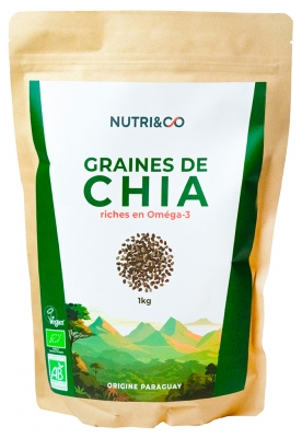 Nutri&Co Graines de Chia Oméga 3 Bio 1 Kg