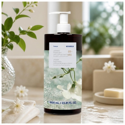 Korres Gel Douche Jasmin à l'Extrait de Sauge Purifiante 1 L
