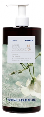 Korres Gel Douche Jasmin à l'Extrait de Sauge Purifiante 1 L