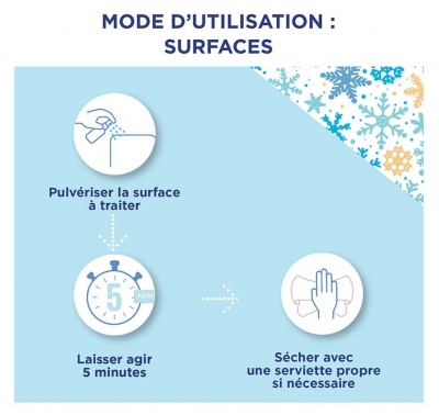 Baccide Spray Anti-Viral Désinfactant Mains et Surfaces Moment Givré Peaux Sensibles Édition Limitée 100 ml