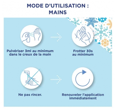 Baccide Spray Anti-Viral Désinfactant Mains et Surfaces Moment Givré Peaux Sensibles Édition Limitée 100 ml