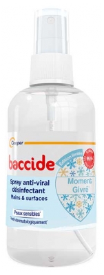 Baccide Spray Anti-Viral Désinfactant Mains et Surfaces Moment Givré Peaux Sensibles Édition Limitée 100 ml