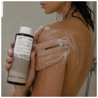 Korres Gel Douche Sel de Mer Noix de Coco à l'Extrait de Sauge Purifiante 250 ml 
