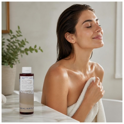 Korres Gel Douche Sel de Mer Noix de Coco à l'Extrait de Sauge Purifiante 250 ml 