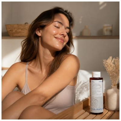 Korres Gel Douche Fleur de Vanille Méditerranéenne à l'Extrait de Sauge Purifiante 250 ml