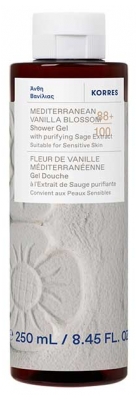 Korres Gel Douche Fleur de Vanille Méditerranéenne à l'Extrait de Sauge Purifiante 250 ml