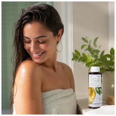 Korres Gel Douche Basilic Citron à l'Extrait de Sauge Purifiante 250 ml
