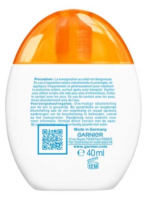 Garnier Ambre Solaire Super UV Aqua Fluide Invisible SPF50 40 ml
