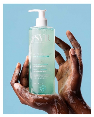 SVR Physiopure Gelée Moussante Nettoyant Pureté Anti-Pollution 400 ml