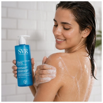 SVR Xérial : Peaux sèches et squameuses Gel Lavant Peeling Corps 400 ml