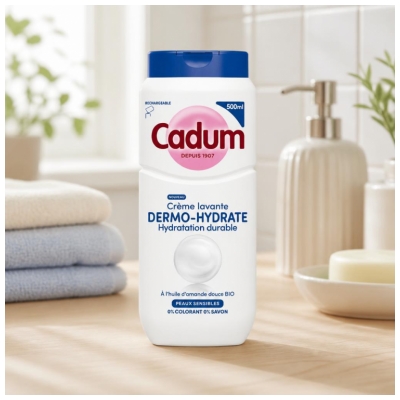Cadum Crème Lavante Dermo-Hydrate Peaux Sensibles 500 ml
