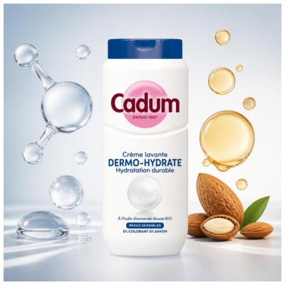 Cadum Crème Lavante Dermo-Hydrate Peaux Sensibles 500 ml