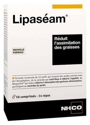 NHCO Lipaséam Réduit l'Assimilation des Graisses 56 Comprimés