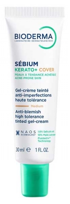 Bioderma Sébium Kérato+ Cover Gel-Crème Teinté Anti-Imperfections Peaux à Tendance Acnéique 30 ml