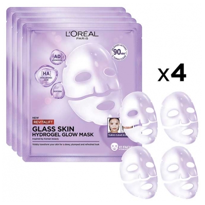 L'Oréal Paris Revitalift Filler Masque Hydrogel Éclat 4 Masques